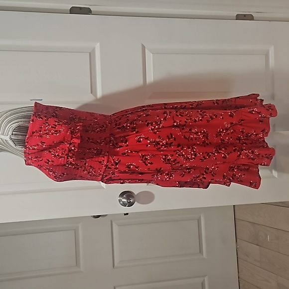 Xhilaration Women Smocked Wrap around Floral Multicolor Mini Dress Size L - Picture 12 of 15